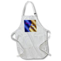 Apron - Image of Happy Chanukah Daughter On Smooth Blue Gold Satin lens Art by Florene - Chanukah 2021 Or 5782