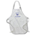Apron - Image of Words Keep Calm And Enjoy Chanukah In Blue With Star lens Art by Florene - Chanukah 2021 Or 5782