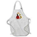 Apron - Red Gown Image Of Jewels Crown Image Of Gold Monogram B Monograms