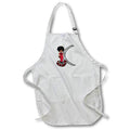 Apron - Glamour Black Girl Image Of Diamonds Monogram C Monograms