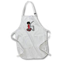 Apron - Glamour Black Girl Image Of Diamonds Monogram G Monograms