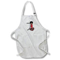 Apron - Glamour Black Girl Image Of Diamonds Monogram J Monograms