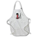 Apron - Glamour Black Girl Image Of Diamonds Monogram M Monograms