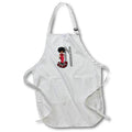 Apron - Glamour Black Girl Image Of Diamonds Monogram N Monograms
