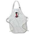 Apron - Glamour Black Girl Image Of Diamonds Monogram R Monograms