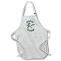 Apron - Cute Funny Pickle Playing Pickleball Pickle Power Sports Cartoon Sports and Hobbies