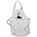 Apron - Funny Feline Not so Fine Black Kitty Cat sleeping Cat Lovers Pun Funny