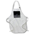 Apron - Mysterious abstract three dimensional pyramid in black and white style Designs - Cities And Structures