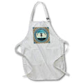 Apron - Blue skies and text to putt plastic in its place, the disc golf basket. Designs - Disc Golf