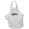 Apron - Grunge style graphic design featuring the Eiffel Tower in Paris, France. Designs - Cities And Structures
