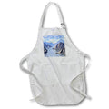 Apron - Fantasy landscape digital artwork of mysterious mountains and river. Designs - Science Fiction