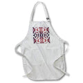 Apron - Abstract grunge style graphic design of brain waves with texture. Designs - Graphic Design