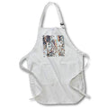 Apron - A pastels graphic artwork with geometric shapes and overlapping layers. Designs - Graphic Design
