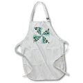 Apron - Shades of blue and green in geometric graphic design which rotates. Designs - Graphic Design