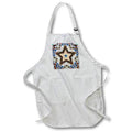 Apron - Colorful giant star graphic design with symmetrical sides and texture. Designs - Space