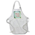 Apron - Graphic design of the year Twenty Twenty One with squares and letters. Designs - Graphic Design