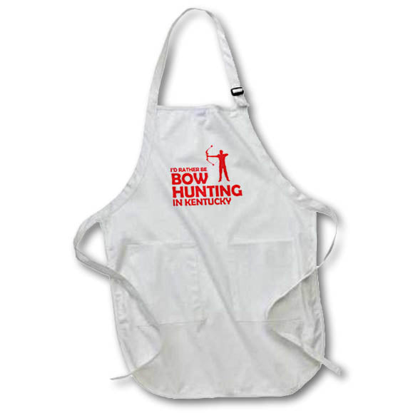 Apron - I would Rather Be Bow Hunting In Kentucky S.Heller and Kids - Hunting