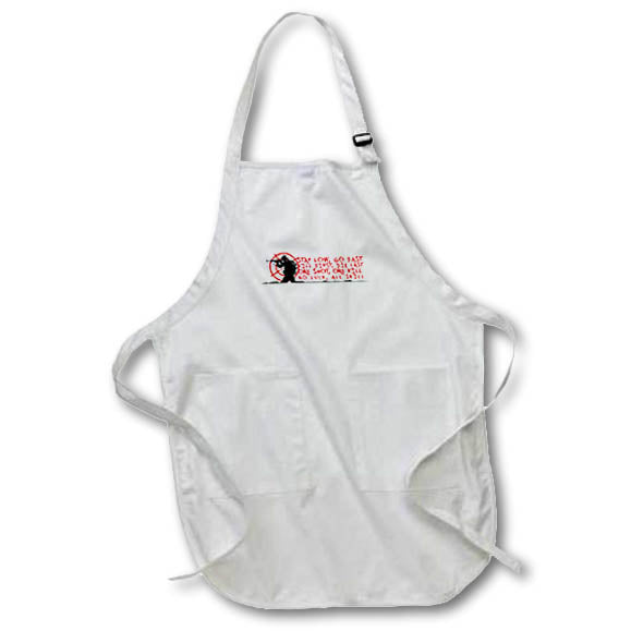 Apron - Stay Low Go Fast Kill First, Die Last One Shot, No Luck, All Skill S.Heller and Kids - Hunting