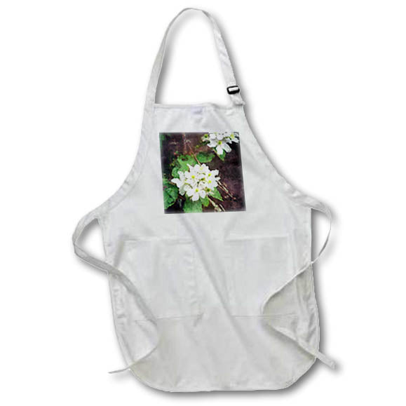 Apron - A beautiful flower photographed while hiking, with digital texture added. Designs - Nature