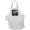 Apron - Black and white photography of Middle Prong Little River in Tennessee. Designs - Photography