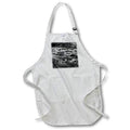 Apron - Black and white photography of Laurel Fork with rapids and many rocks. Designs - Photography