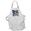 Apron - Digital art of chaotic, organic metallic shapes in a reflecting cluster. Designs - Abstract