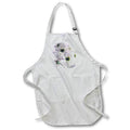Apron - A macro photograph of the blooms from a service berry tree. Stamp City - flowers