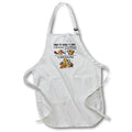 Apron - Funny Cute How to Build a Dam Beaver Cartoon Pun Funny
