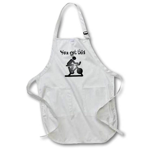 Apron - Funny Inspirational You got this Spin Cycle Class Indoor Cycling Bike Sports and Hobbies