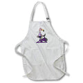 Apron - Funny Cute Pink Flamingo on Spin Cycle Spin Class Indoor Cycling Bike Sports and Hobbies