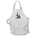 Apron - Funny Cute Greyhound Dog on Spin Cycle Spin Class Indoor Cycling Bike Sports and Hobbies