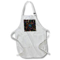 Apron - Grunge texture abstract digital artwork with random shapes and colors. Designs - Abstract