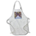 Apron - Structural photography features old railroad trestle in autumn with leaves Designs - Photography