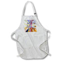 Apron - Spectrum of muted colors applied to geometric shapes with perspective Designs - Abstract