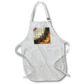 Apron - Autumnal color palette with grunge texture added to geometric graphic. Designs - Graphic Design