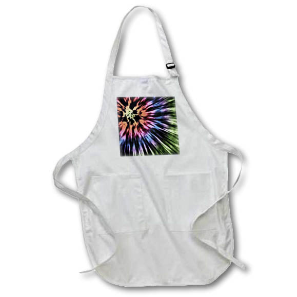 Apron - Graphic art digital tie dye starburst design of spectrum colors and texture Designs - Graphic Design