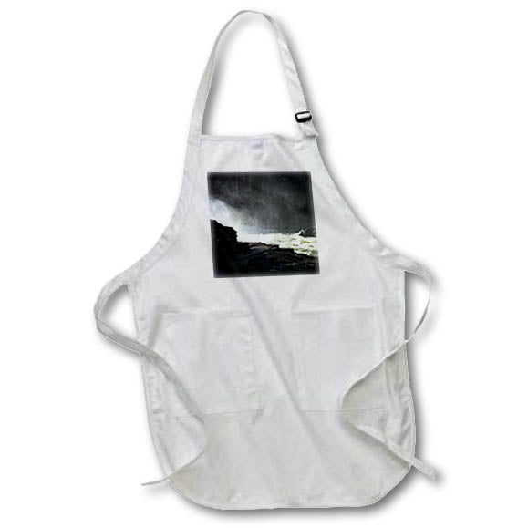 Apron - Nature photograph of mist from waterfall and white water rapids in river Designs - Photography
