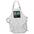 Apron - Colorful geometric graphic design of vertical bands with various squares Designs - Graphic Design