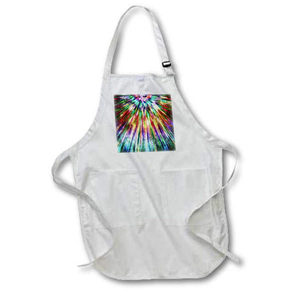 Apron - A spectrum of colors and added texture adorn this retro style tie dye art. Designs - Graphic Design