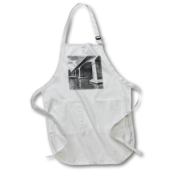 Apron - Black and white structural photography featuring an arched Bridgeway. Designs - Photography