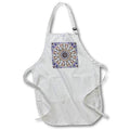 Apron - Symmetrical ornate abstract mandala design in hues of purple and gold Designs - Abstract