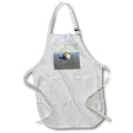 Apron - Mysterious alien planet landscape and mountains and many large eggs Designs - Surreal