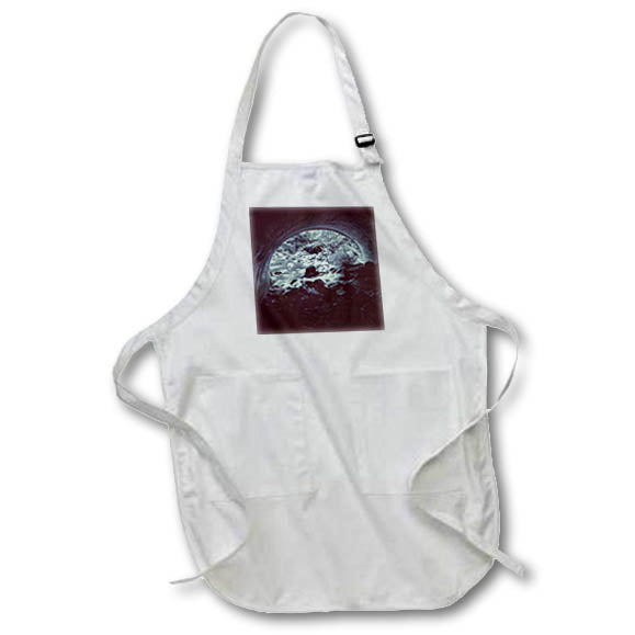 Apron - Blue tinted photograph of a Smoky Mountain river running under road Designs - Cities And Structures