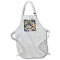 Apron - Textured earth tones starburst retro tie dye graphic design with style! Designs - Graphic Design