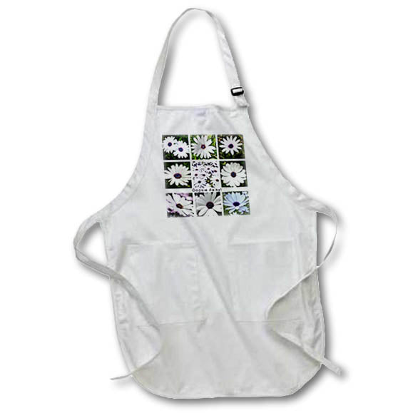 Apron - Apology Oopsie Daisy White African Daisy Collage Sorry Greeting Photo Collage - Sorry