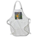 Exotic Crane Flower Kitchen Apron – Bird of Paradise Floral Design with Adjustable Straps