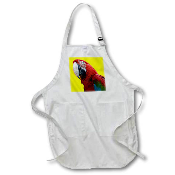Apron - Close-Up Of A GreenWinged Macaw Parrot Vector Art Digital Art - Macaw Parrot