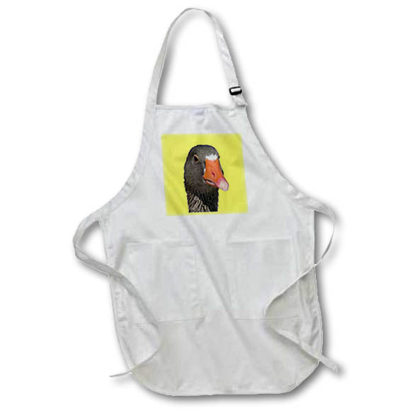 Apron - Neck Up Photograph Portrait Of A Geeky Looking Brown Duck Photography - Duck