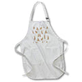 Apron - Meerkat Pattern White With Rainbow Detail Designs Wild Animals