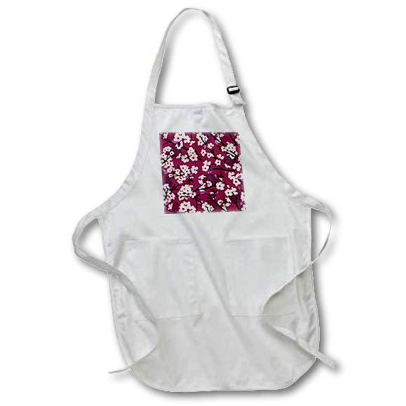 Apron - Plum and Blossom Floral Designs Florals and Fruits
